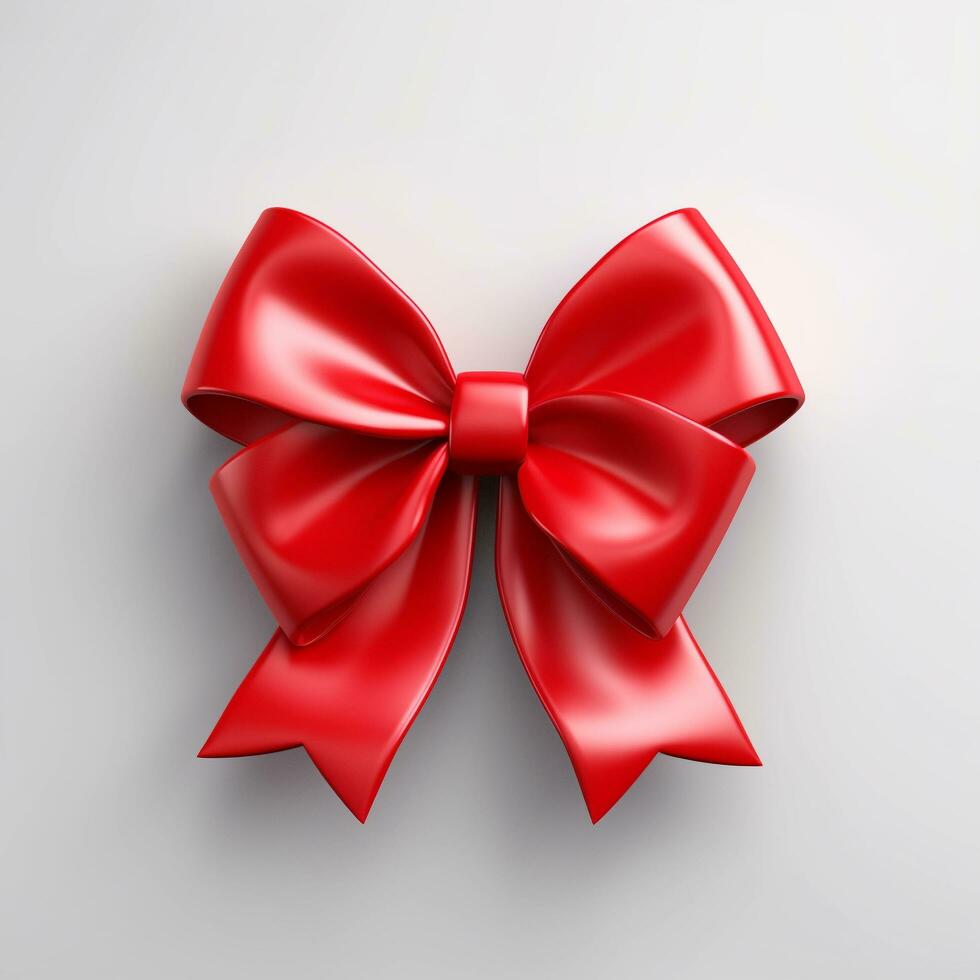 AI generated cute ribbon isolated clear background photo