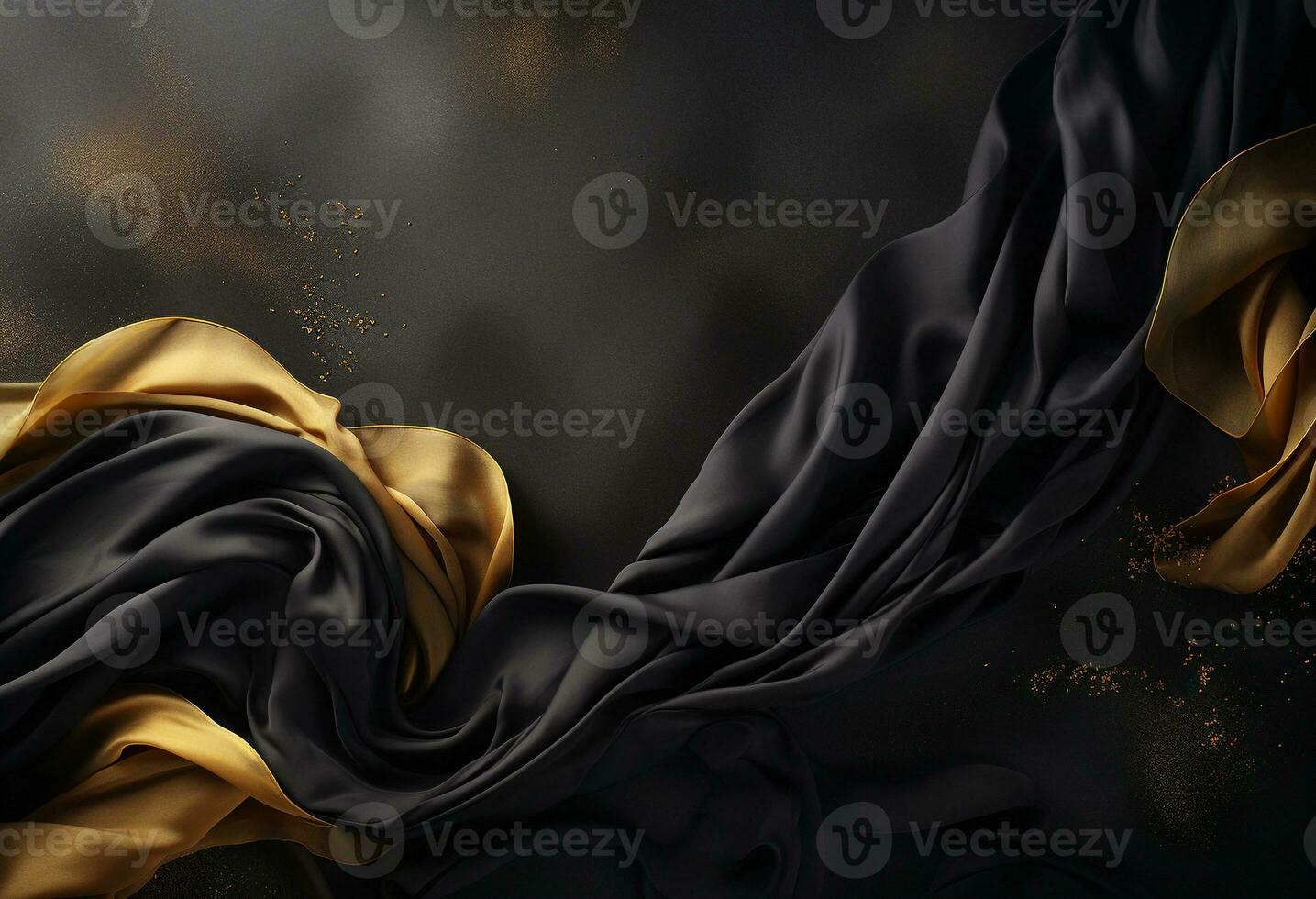 AI generated Luxury fabric background with copy space photo