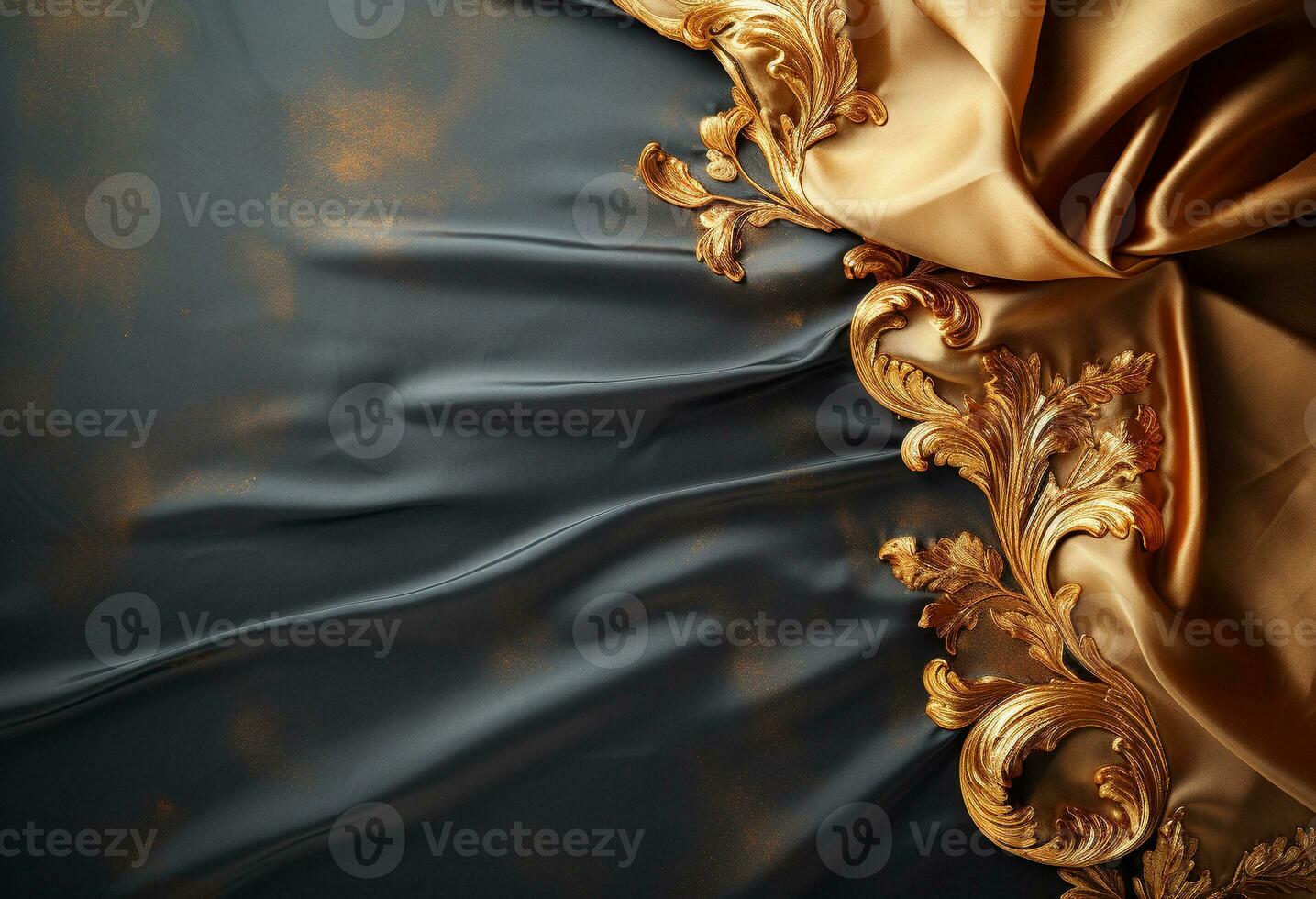 AI generated Luxury fabric background with copy space photo