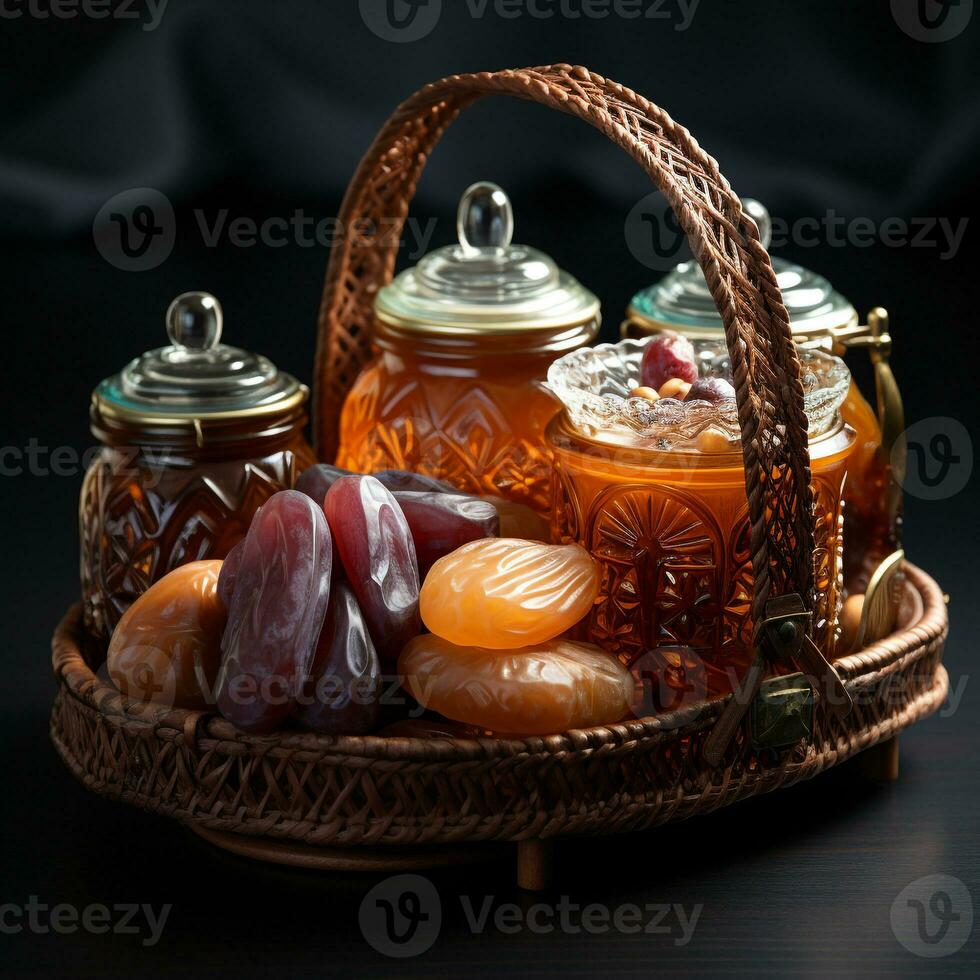 AI generated Spread the Ramadan joy with special hampers. photo