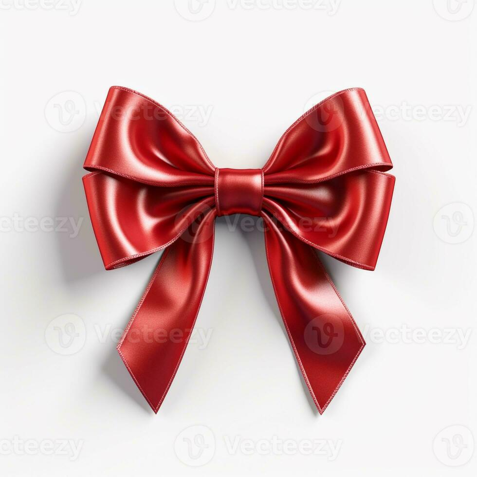 AI generated cute ribbon isolated clear background photo