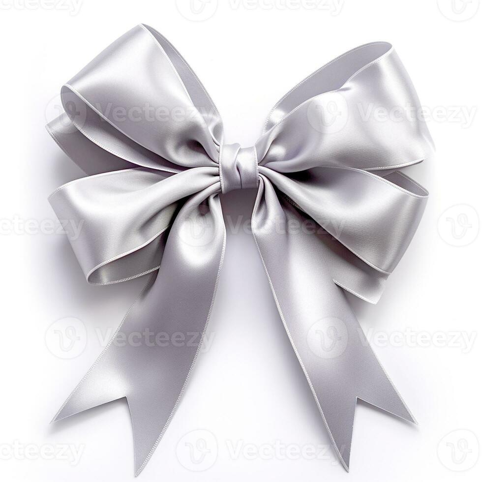 AI generated cute ribbon isolated clear background photo