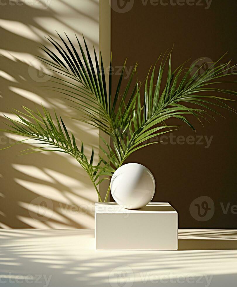 AI generated Podium for product photography photo