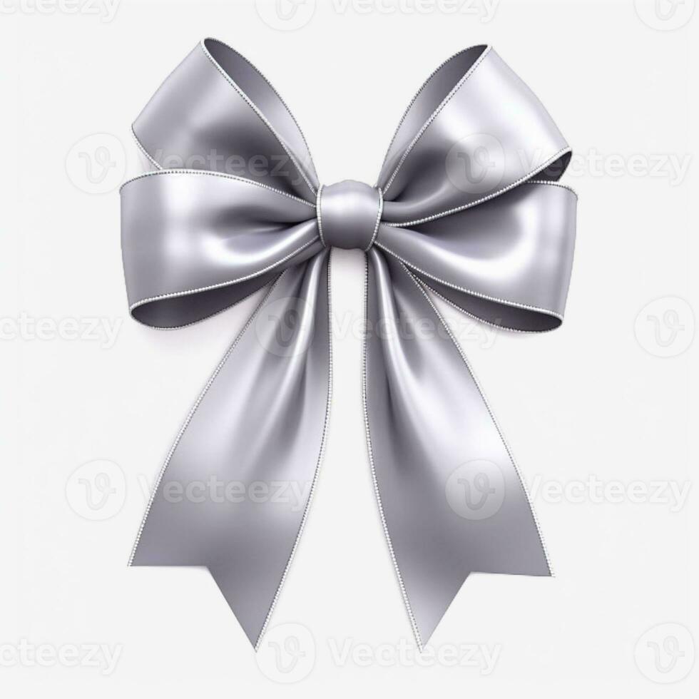 AI generated cute ribbon isolated clear background photo