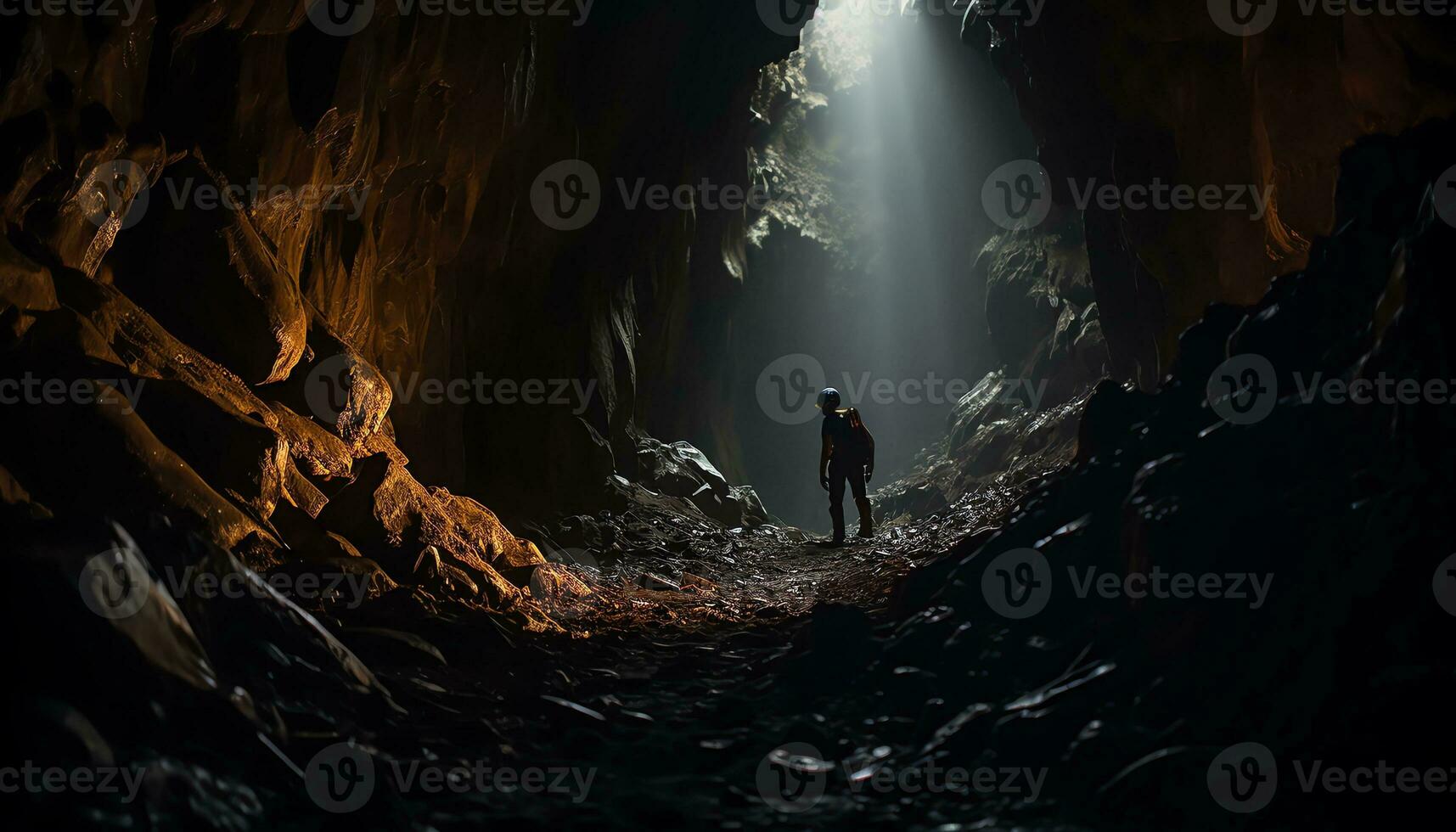 AI generated Unveiling Mysteries in the Depths of Caving photo