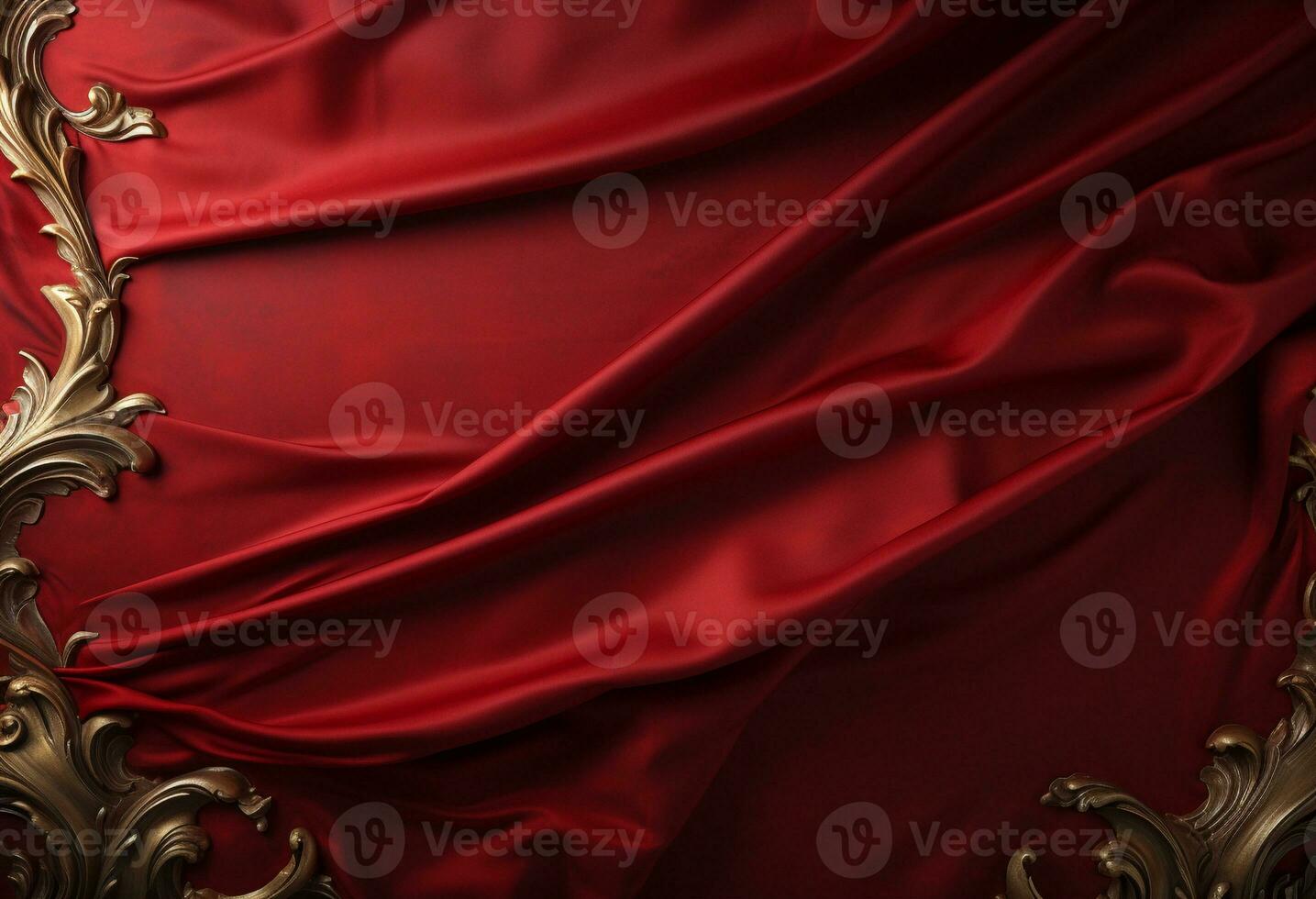 AI generated Luxury fabric background with copy space photo