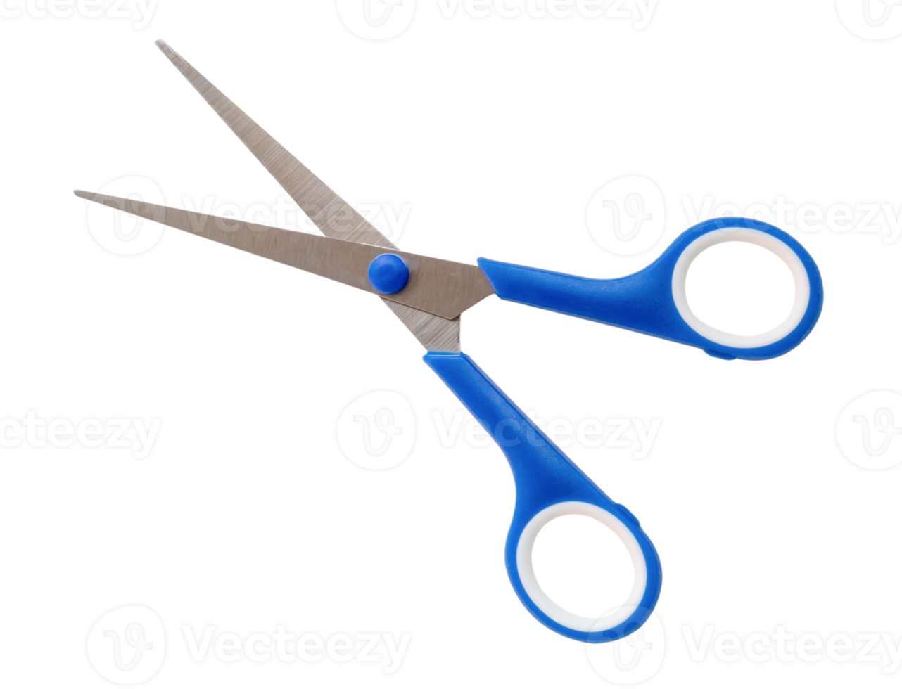 små multipurpose sax med blå hantera isolerat med klippning väg i png fil formatera