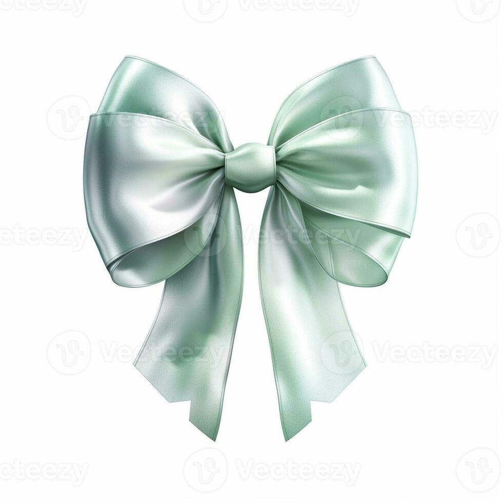 AI generated cute ribbon isolated clear background photo