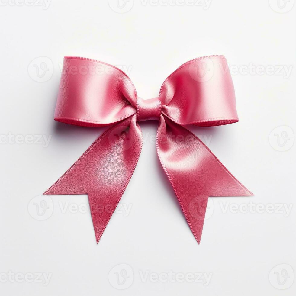 AI generated cute ribbon isolated clear background photo