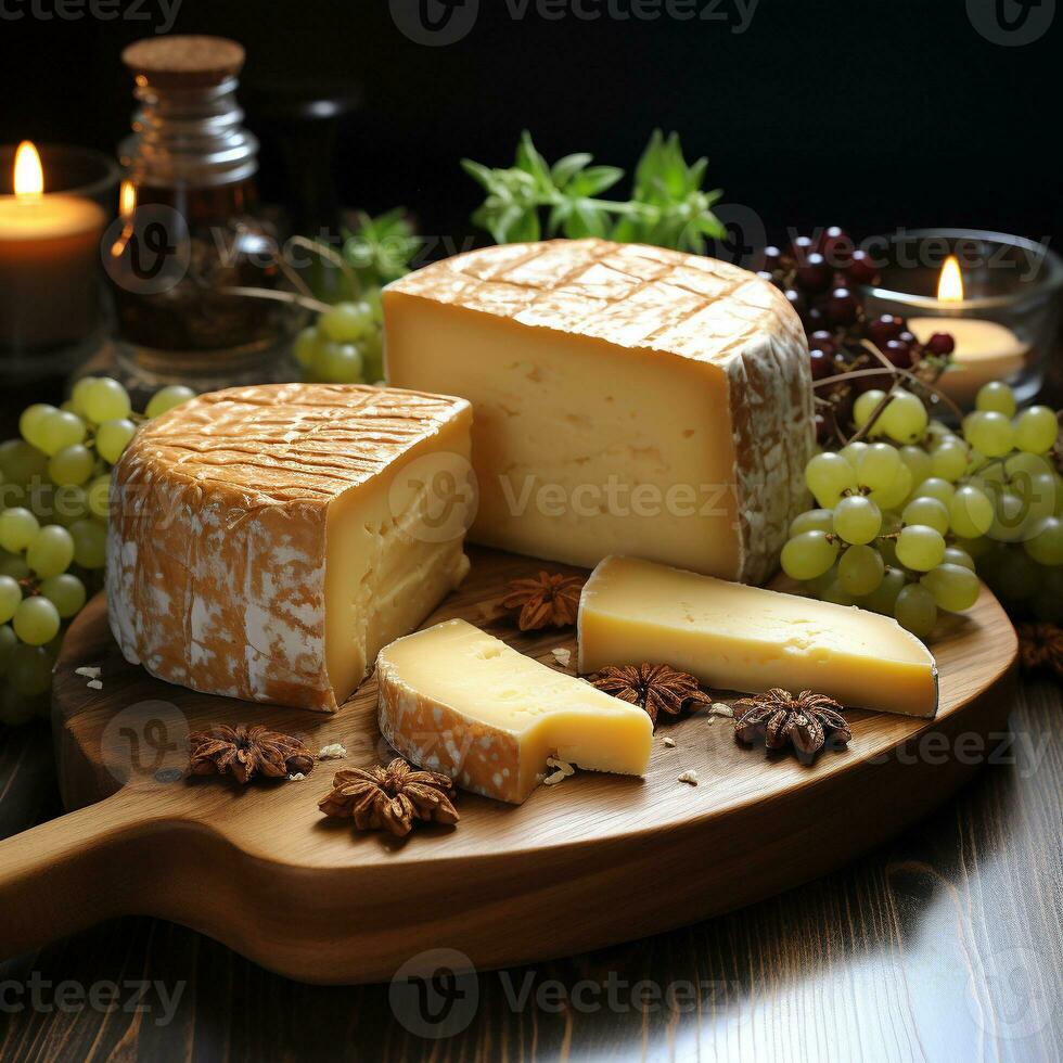 AI generated sulguni cheese light photo