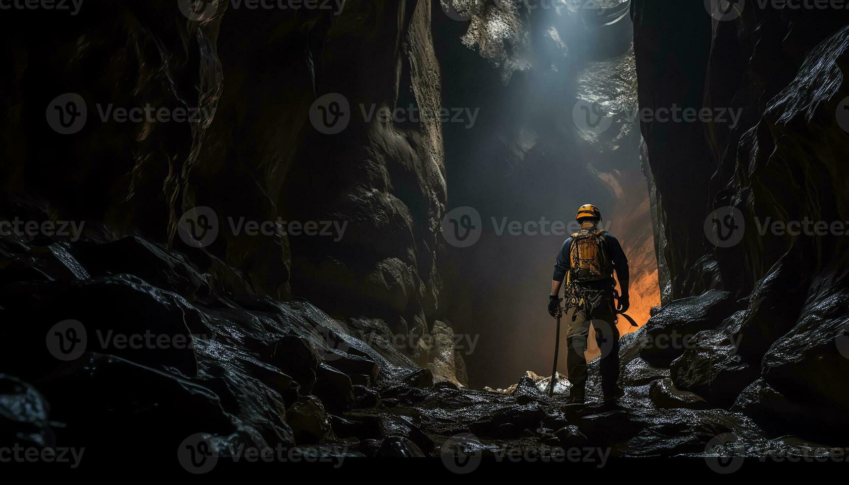 AI generated Unveiling Mysteries in the Depths of Caving photo