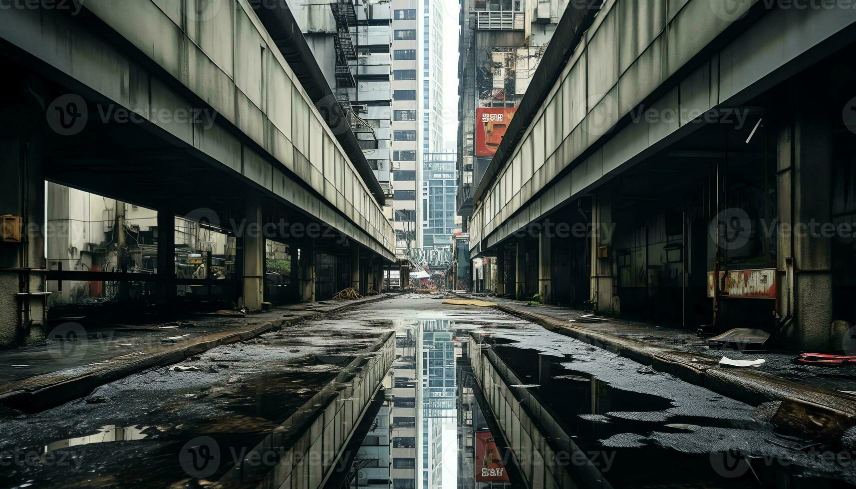 AI generated Unveiling the Vibrant Tapestry of Urban Exploration photo