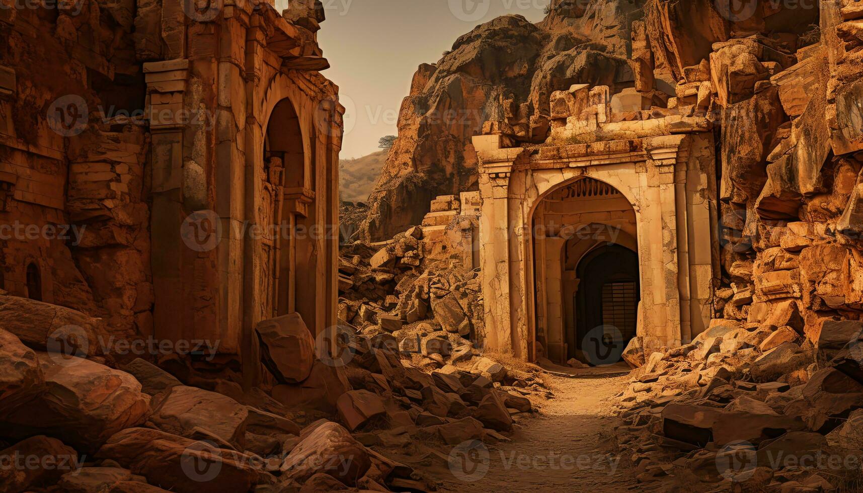 AI generated Uncovering the Secrets of Ancient Landscapes photo