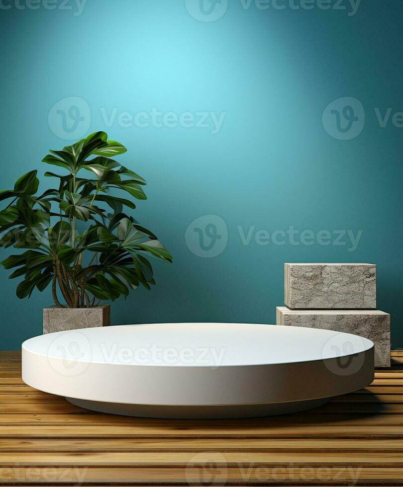 AI generated Podium for product photography photo