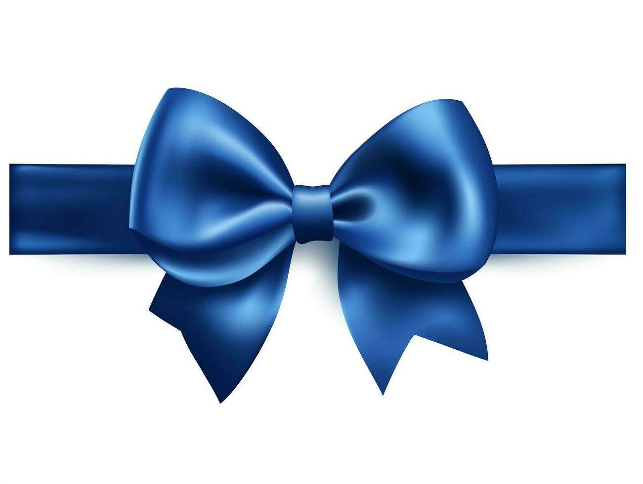 AI generated cute ribbon isolated clear background photo