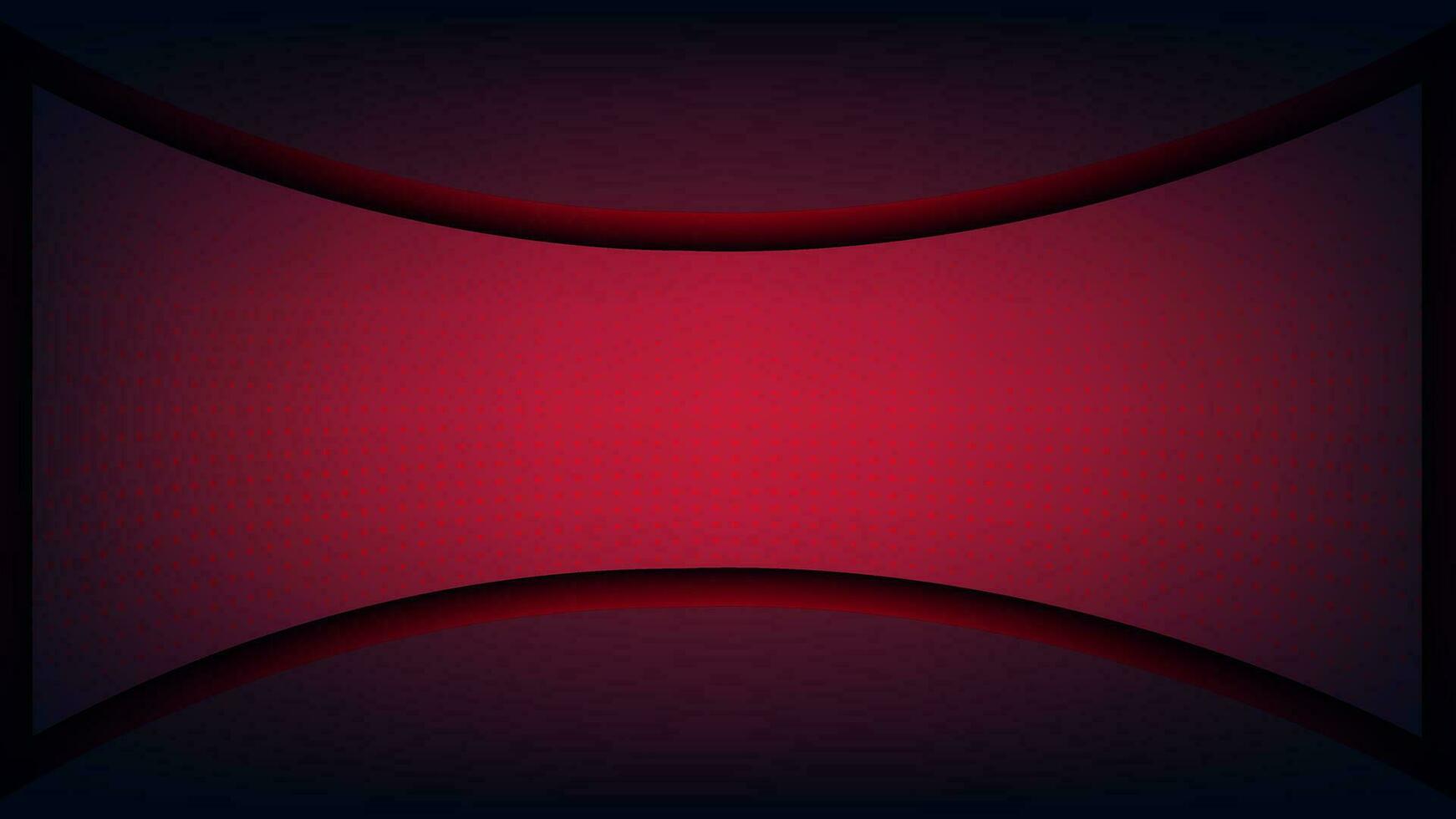 a red and black desktop background with a curved shape with dot effect, abstract vector wallpaper design,