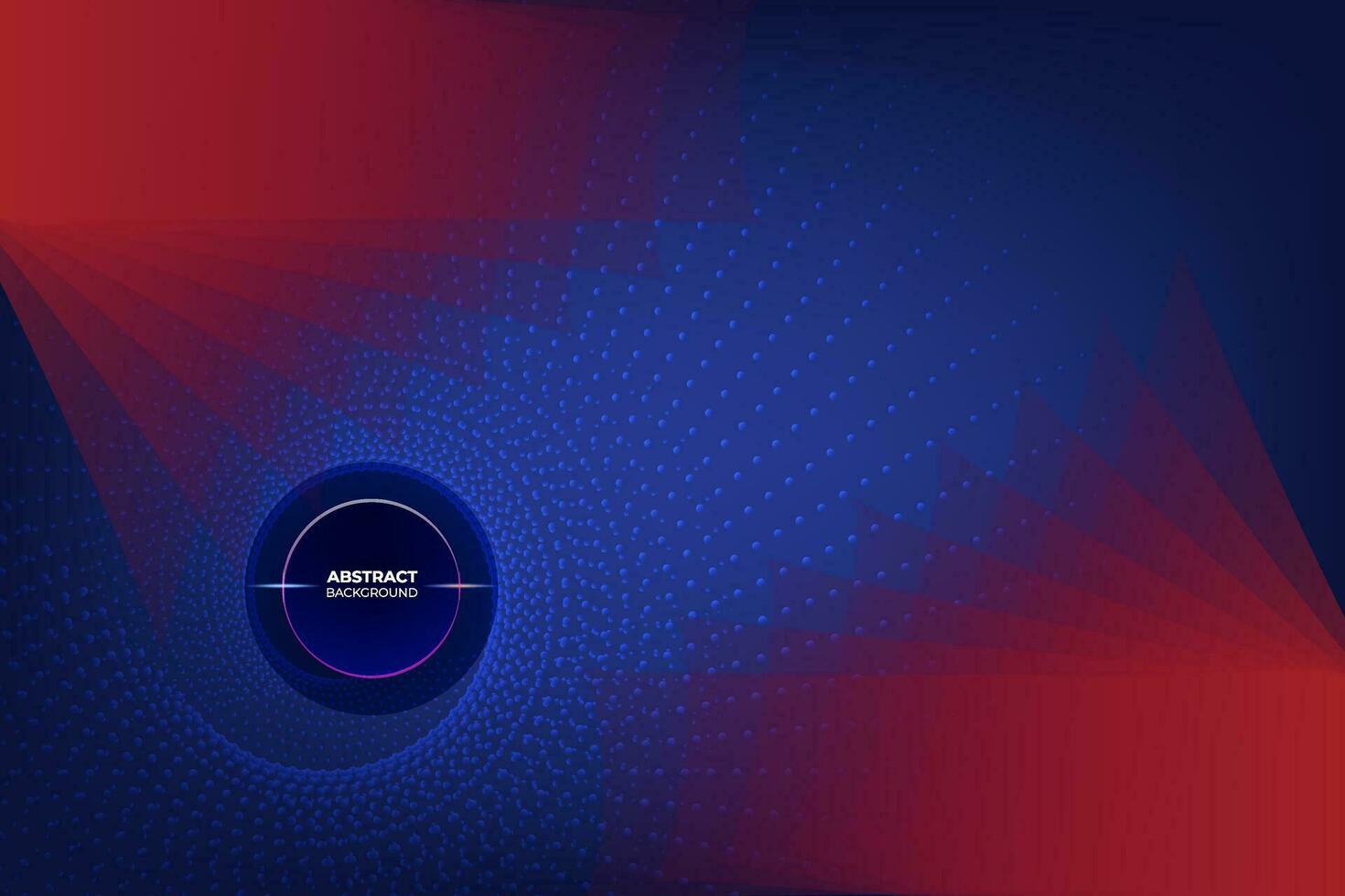 abstract modern red and blue background with a circle dot  and light effect  abstract vector wallpaper