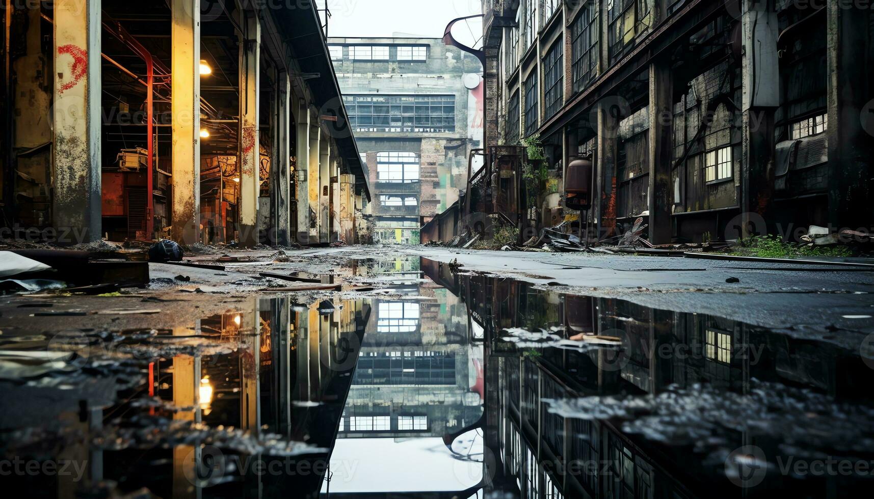 AI generated Unveiling the Vibrant Tapestry of Urban Exploration photo