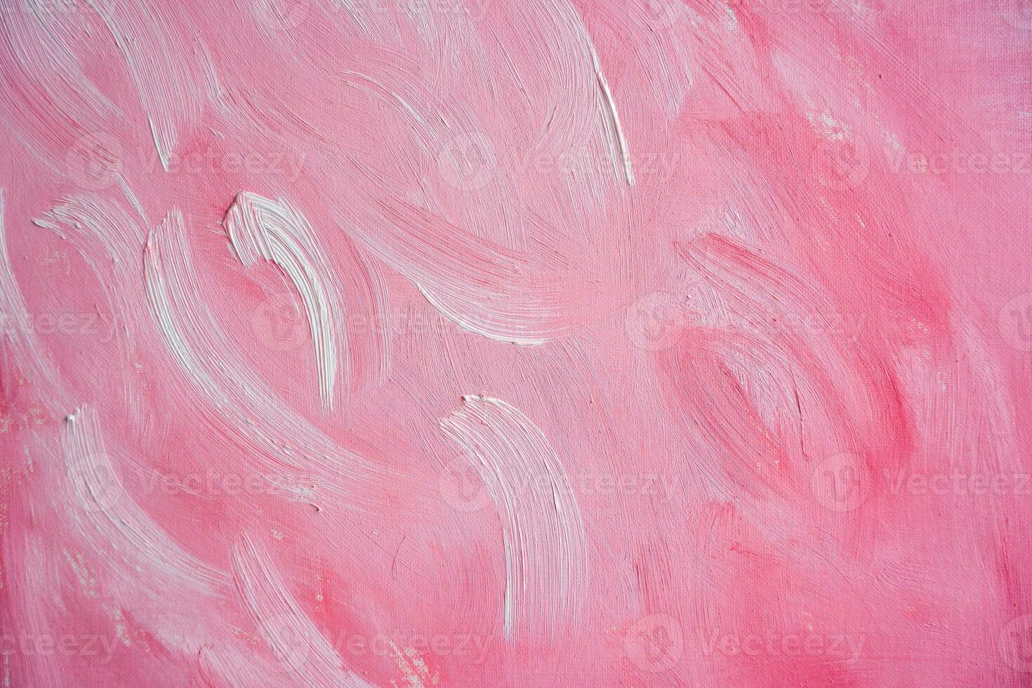 Abstract acrylic painting background with pink and white hand strokes. High quality photo