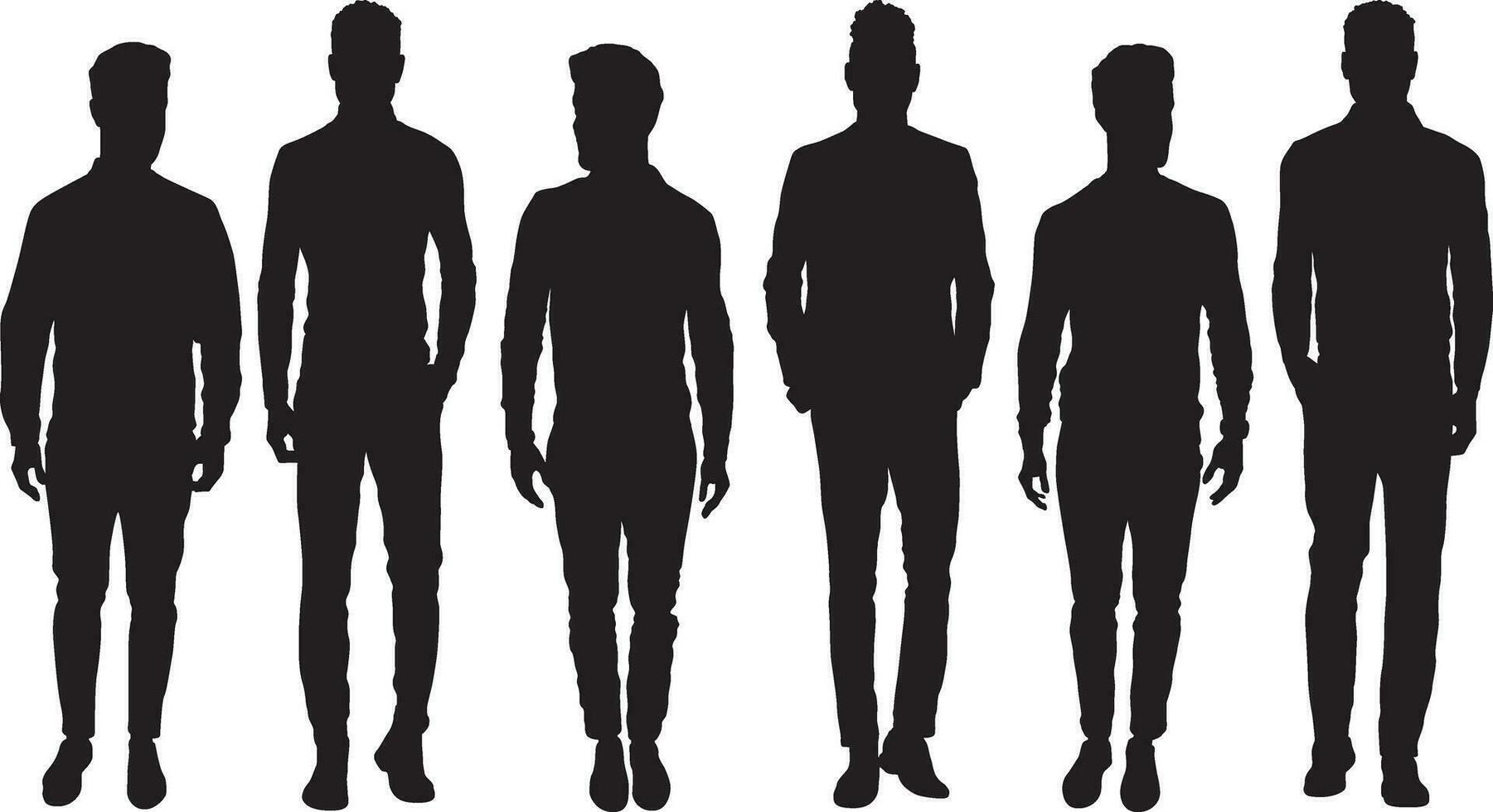 People silhouettes 43 vector