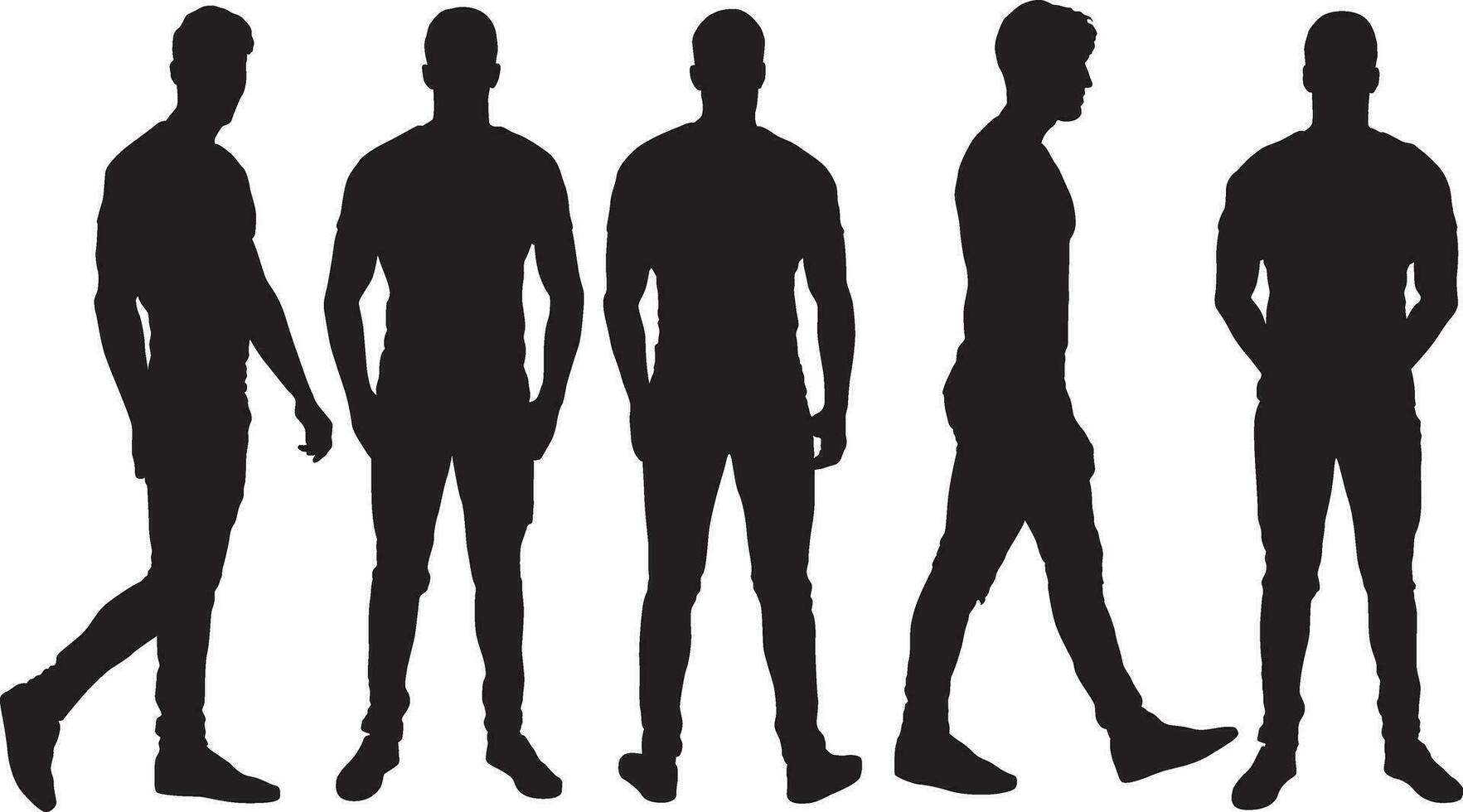 People silhouettes 44 vector