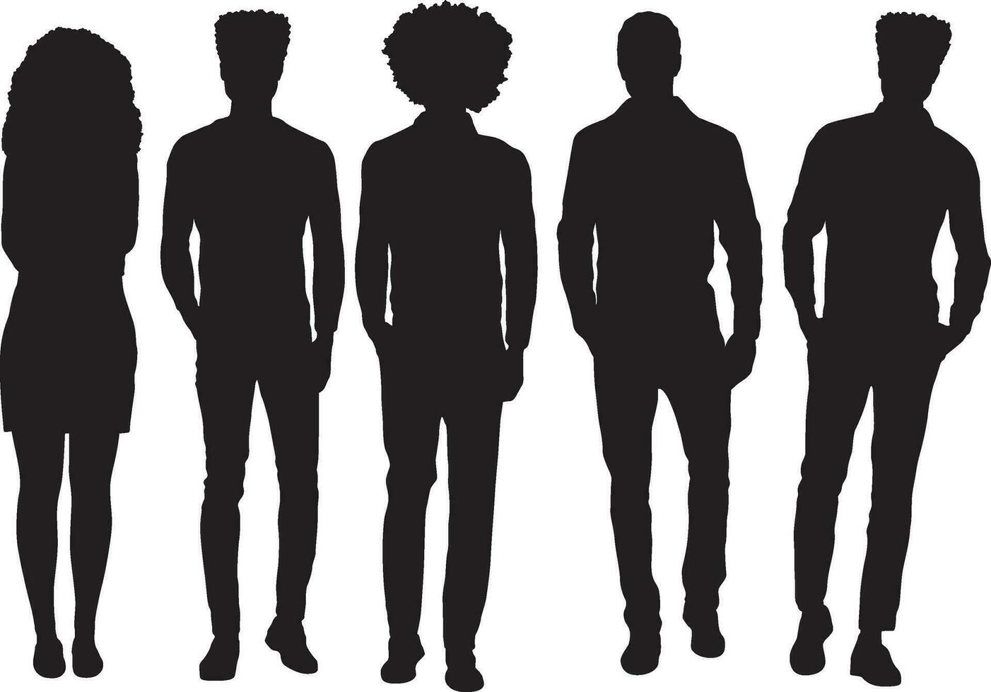 People silhouettes 47 vector