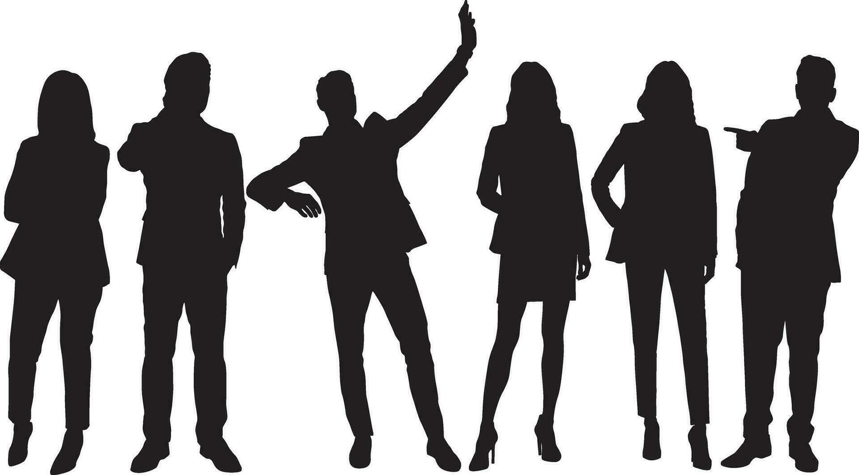 People silhouettes 54 vector