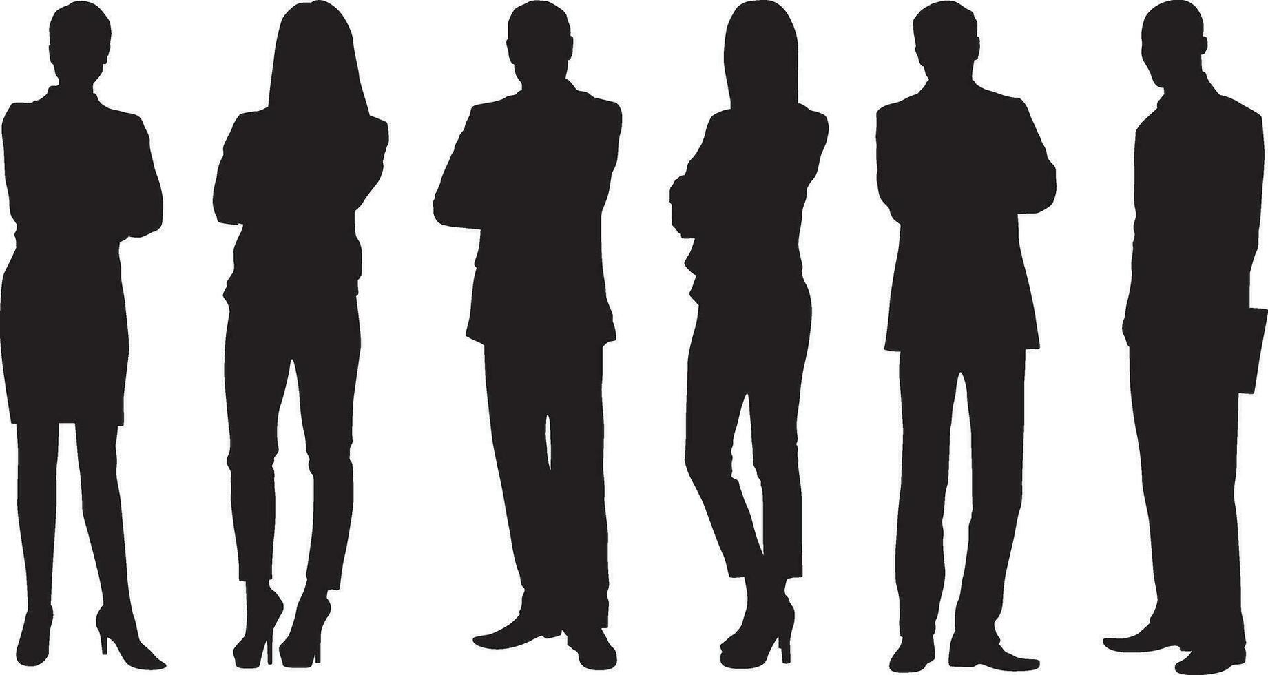 People silhouettes 53 vector