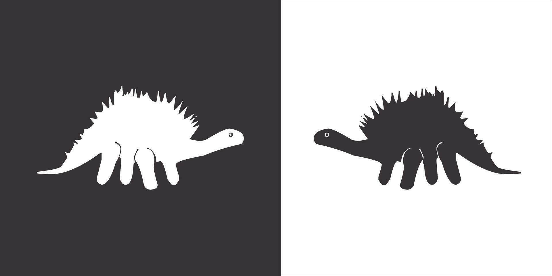 Illustration vector graphics of dinosaur icon