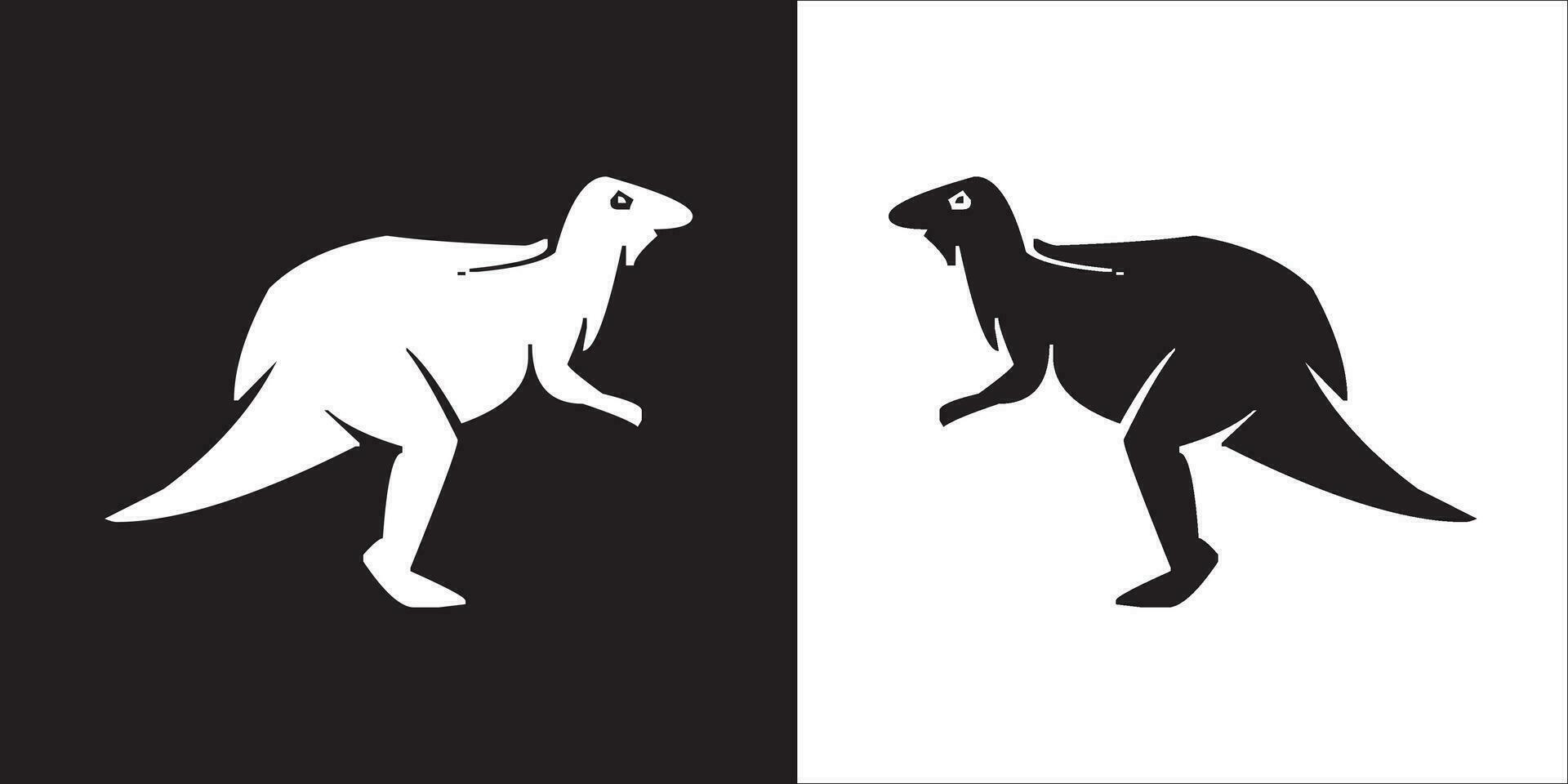 Illustration vector graphics of dinosaur icon