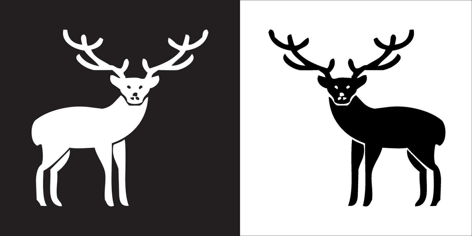 Illustration vector graphics of deer icon