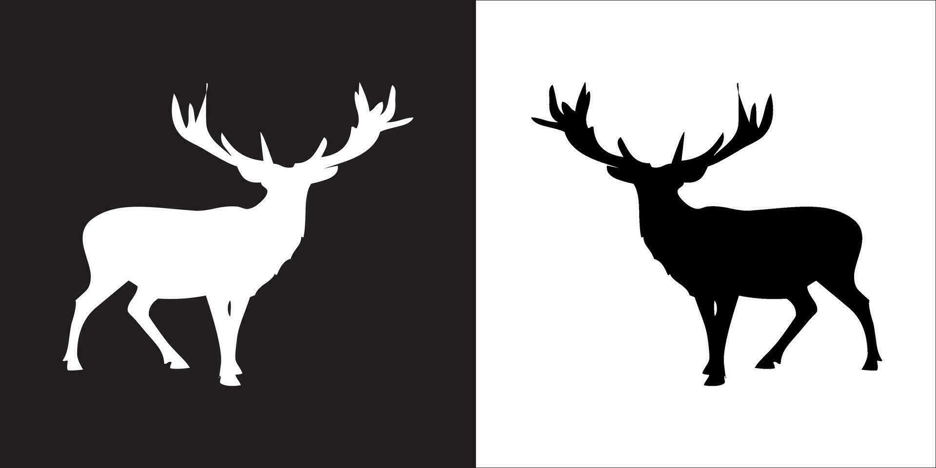 Illustration vector graphics of deer icon