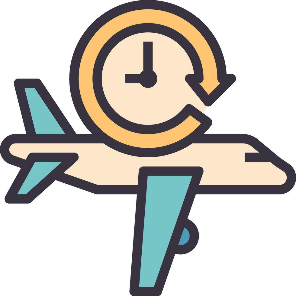travel outline style icon vector