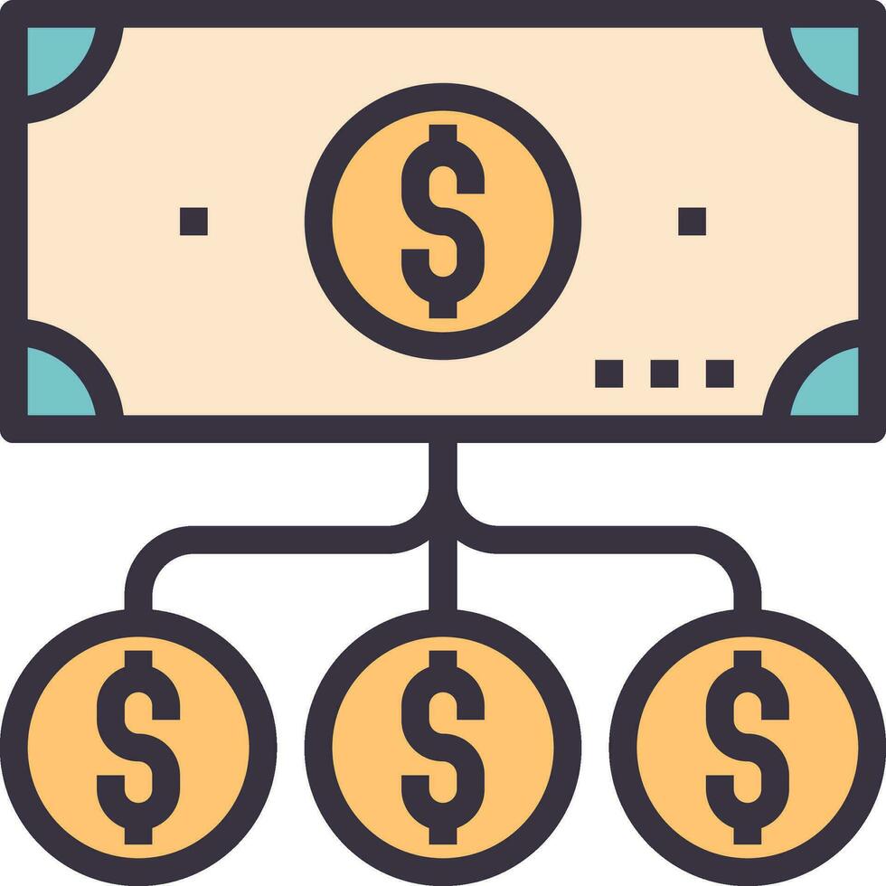 payment outline style icon vector