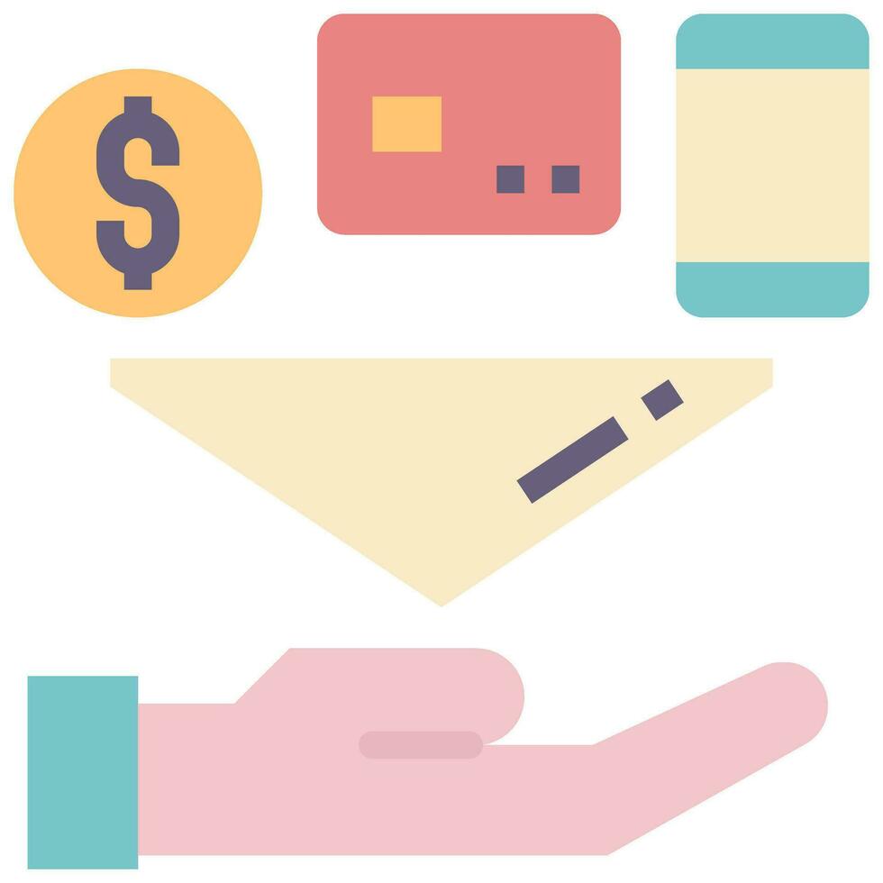 payment flat style icon vector