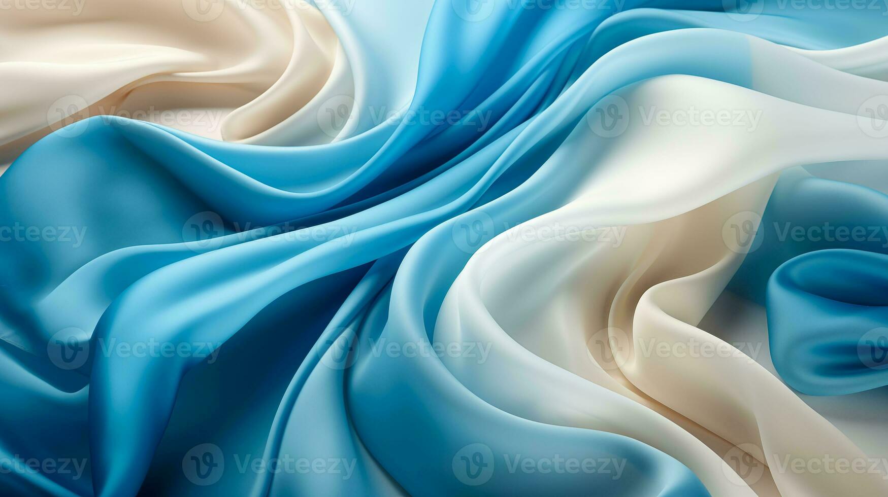 AI generated Warm rainbow abstraction with smooth shapes photo