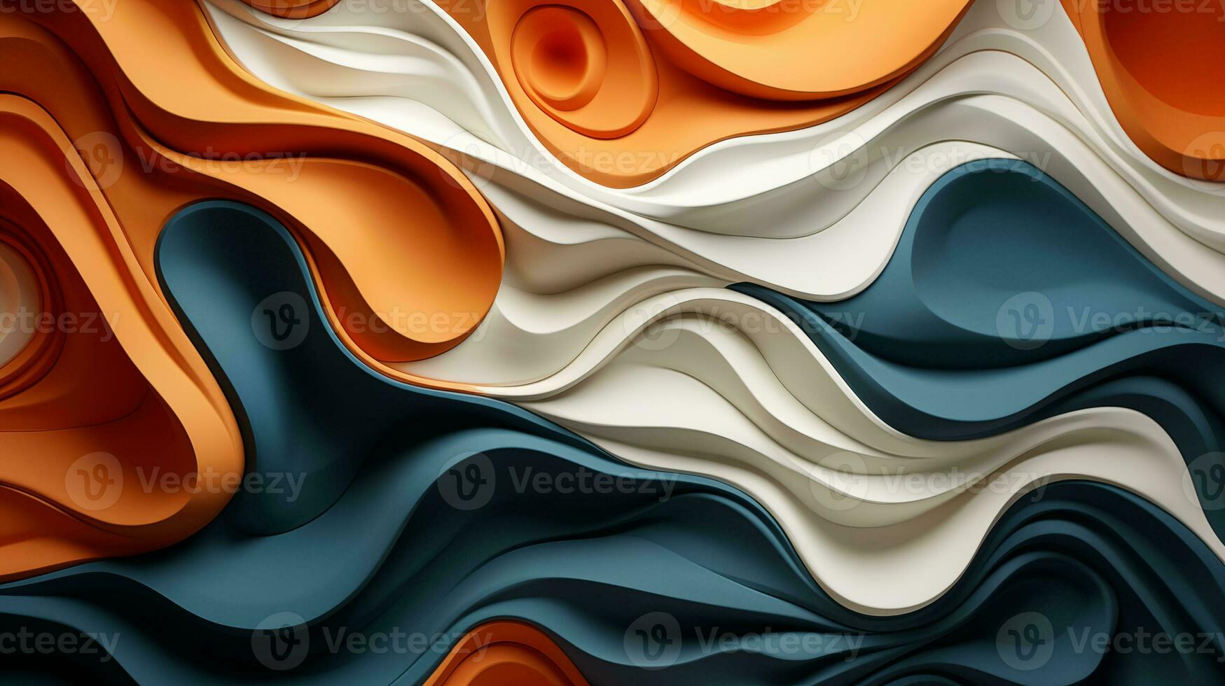 AI generated Abstract organic lines as wallpaper texture background photo
