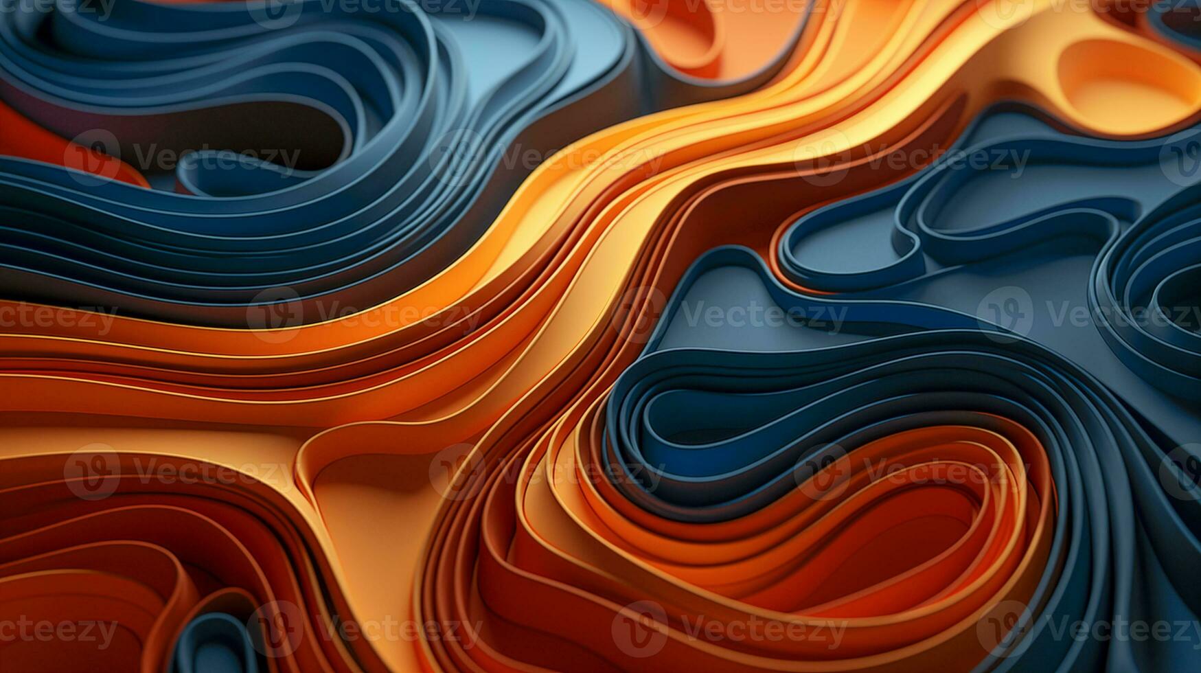 AI generated Abstract organic lines as wallpaper texture background photo