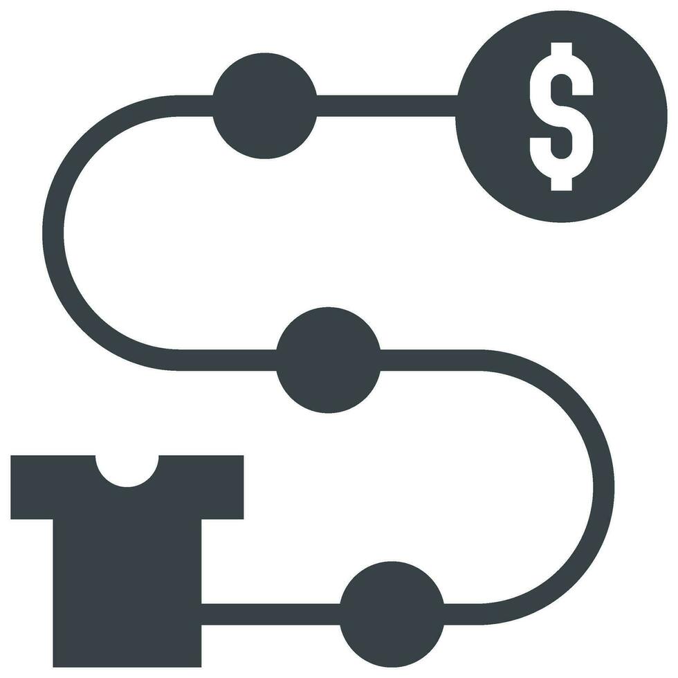 customer glyph style icon vector