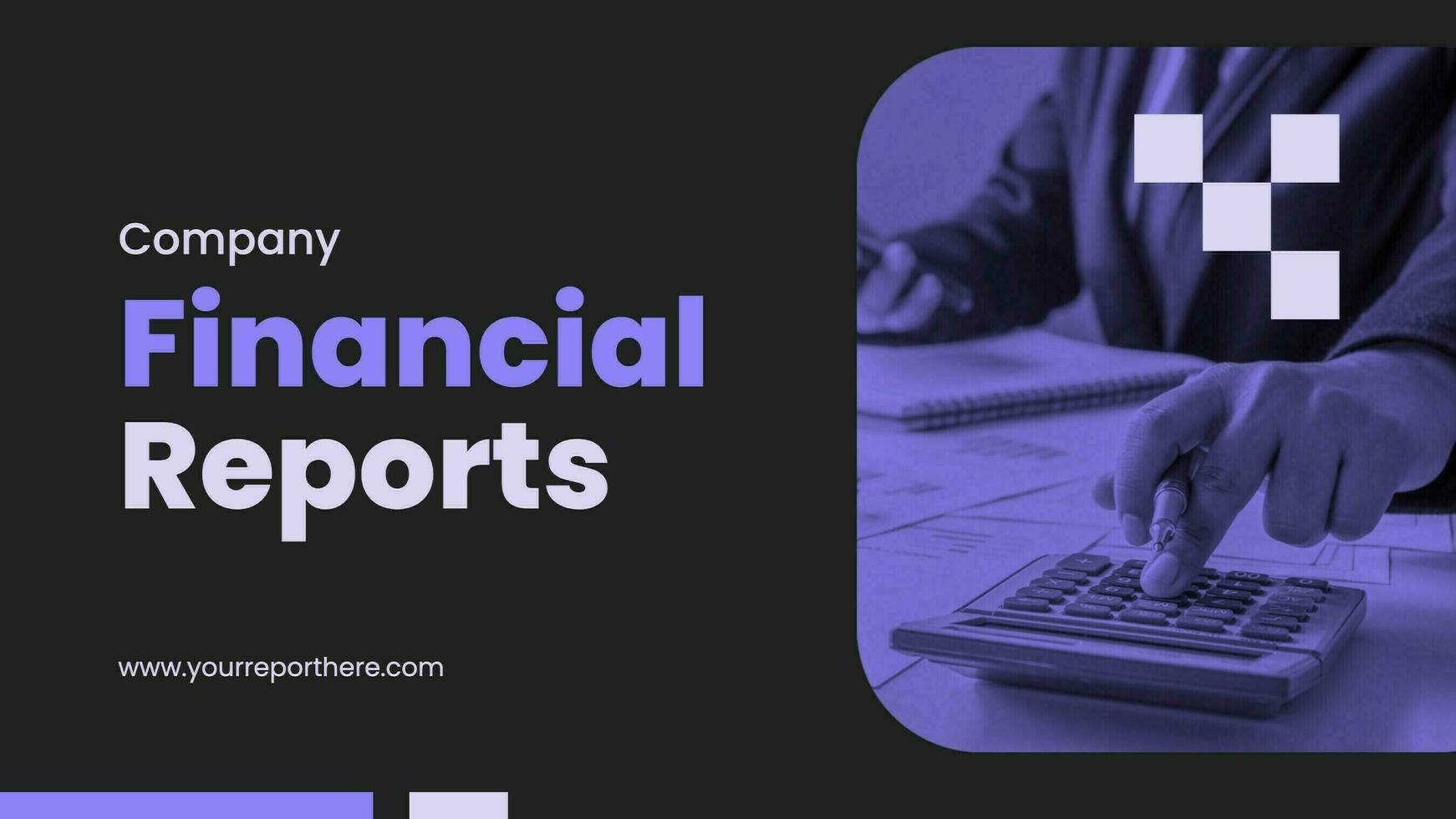 Creative Financial Report Presentation Template