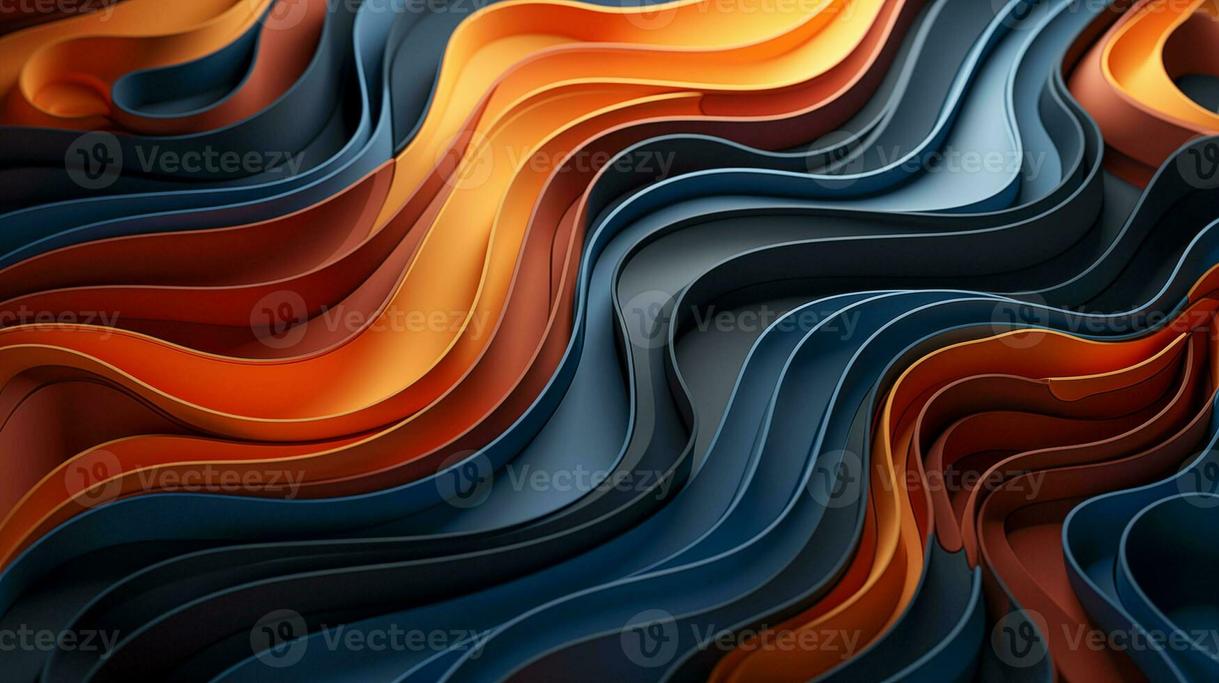 AI generated Abstract organic lines as wallpaper texture background photo