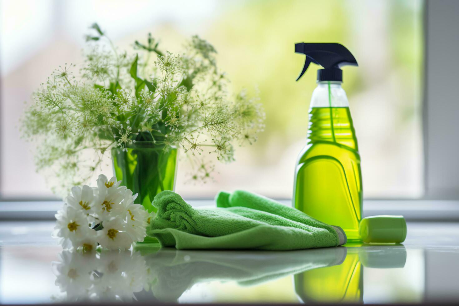 AI generated Greener Kitchens Homemade Solutions for Springtime Cleanliness photo