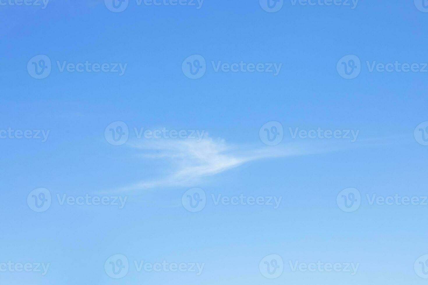Blue sky background and white clouds soft focus, and copy space horizontal shape. photo