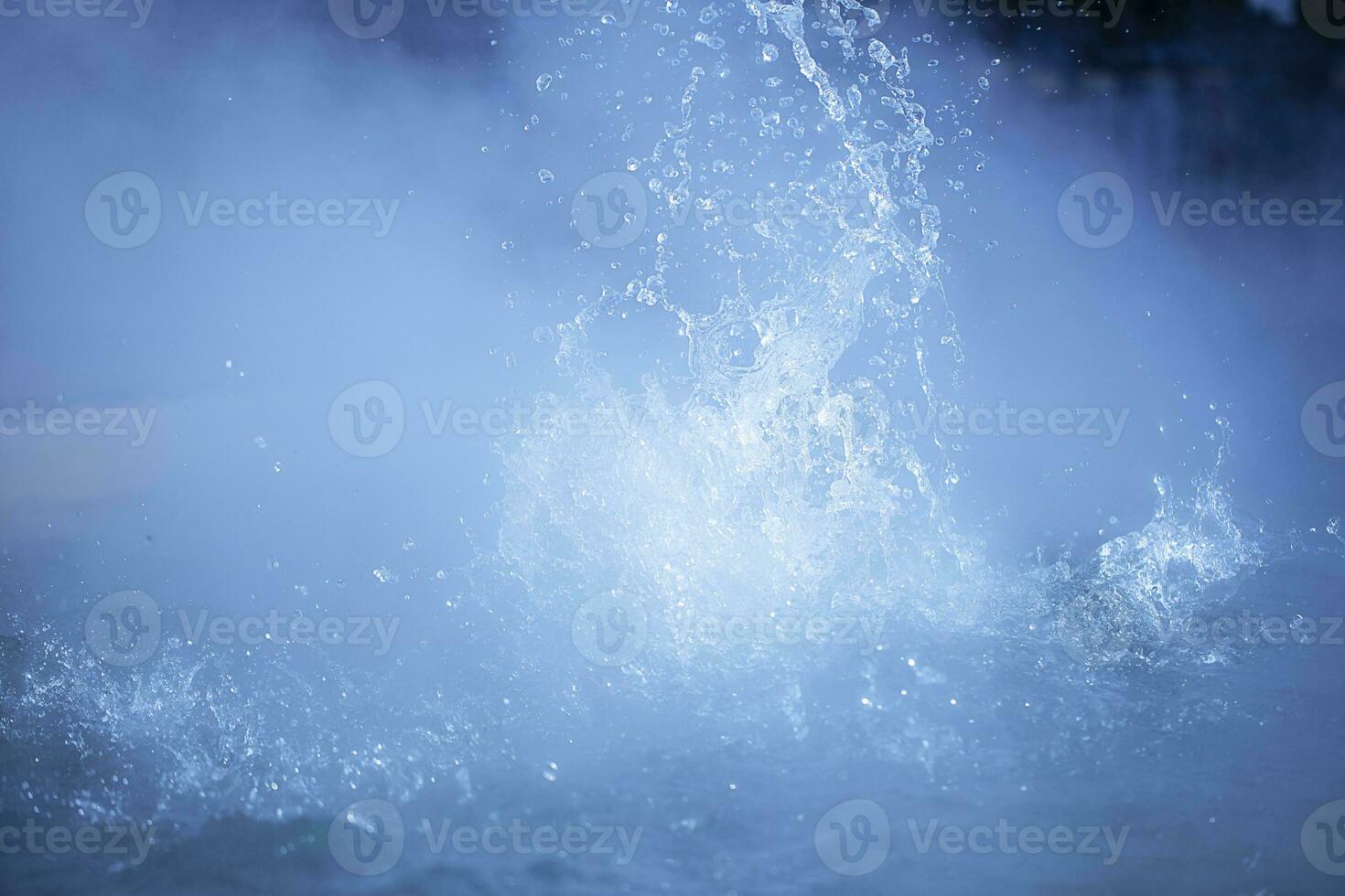 Hot spring water and bubble background or texture and copy space photo