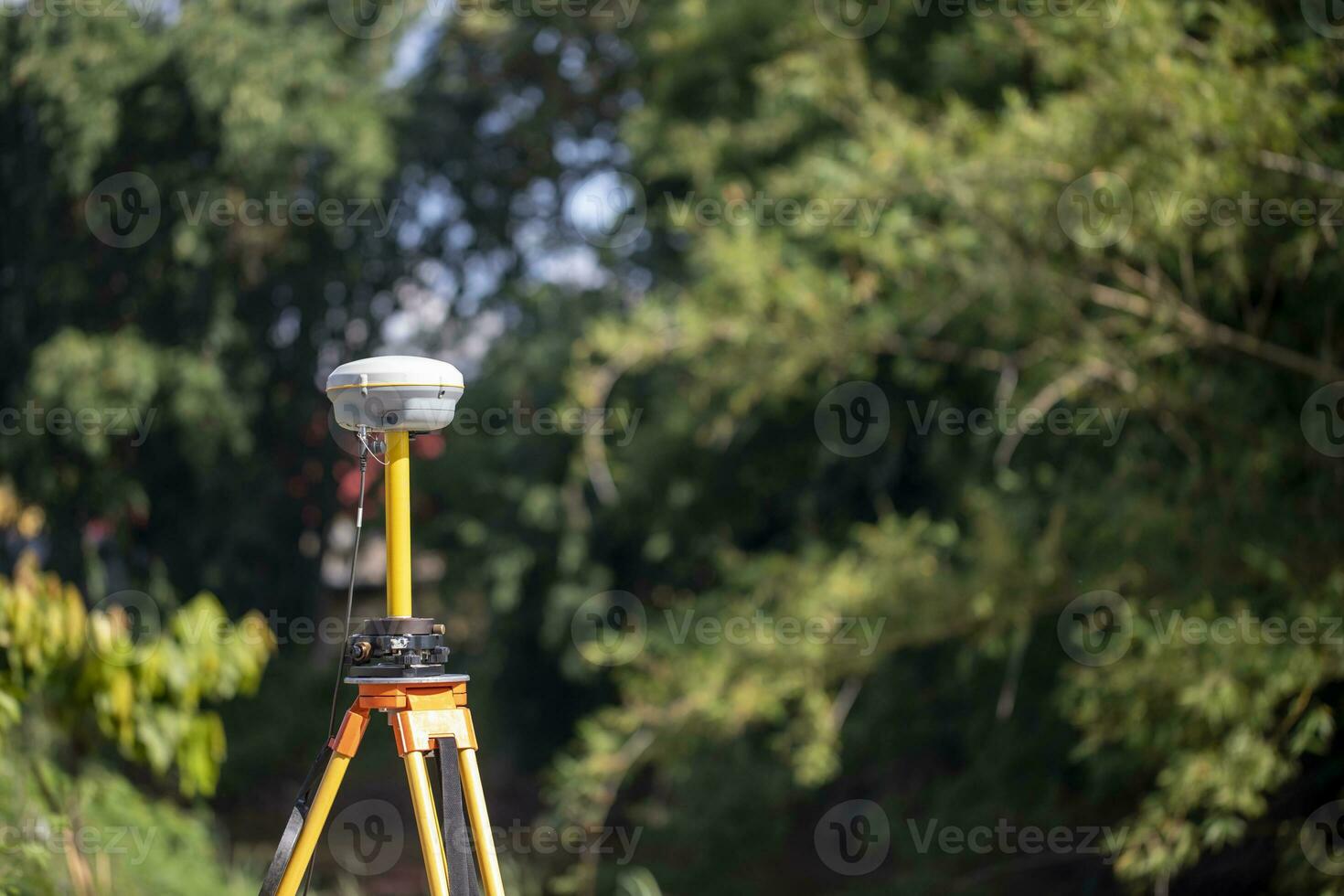 GPS surveying in field, Global Positioning System. photo