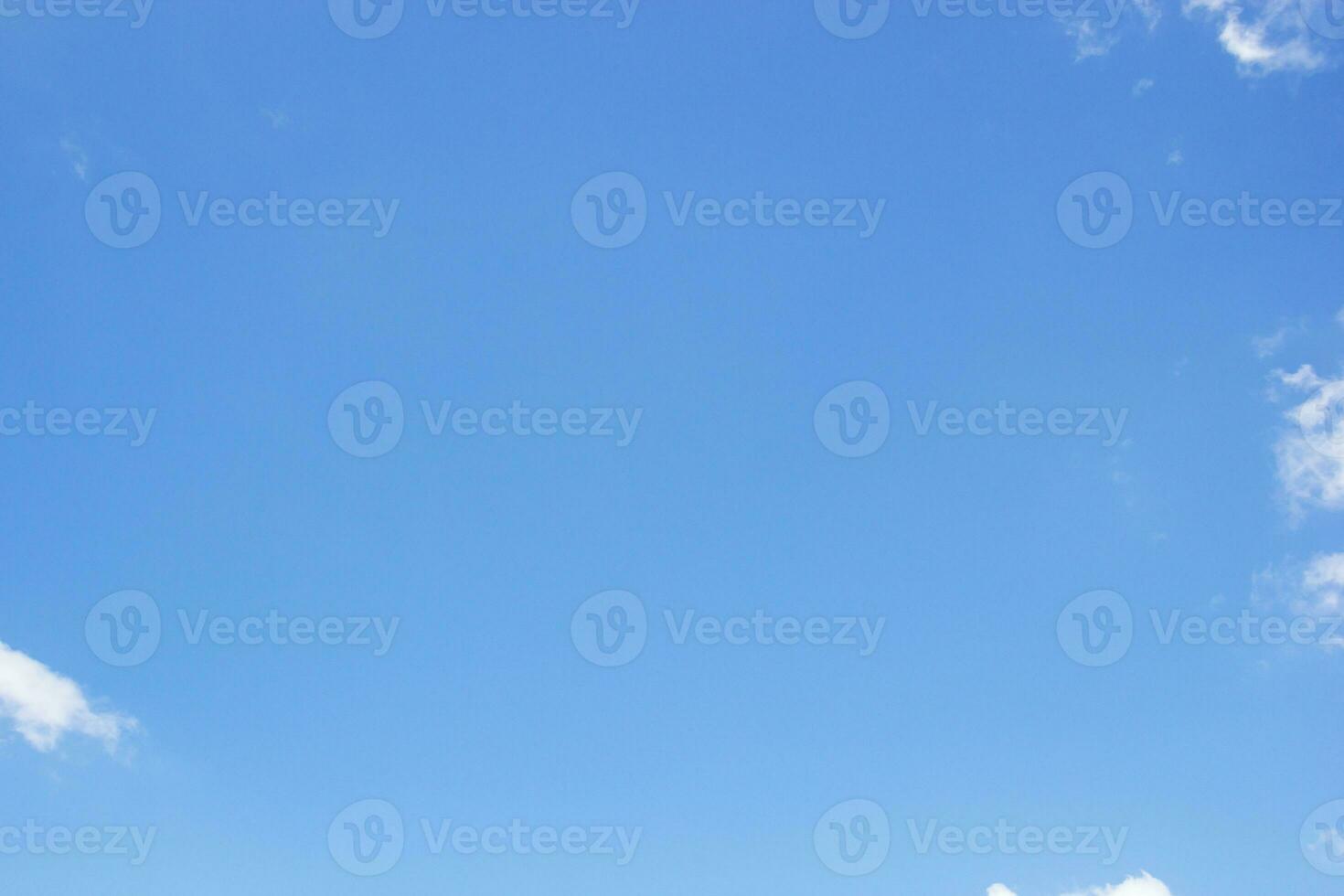 Fantastic soft white clouds against blue sky and copy space horizontal shape photo