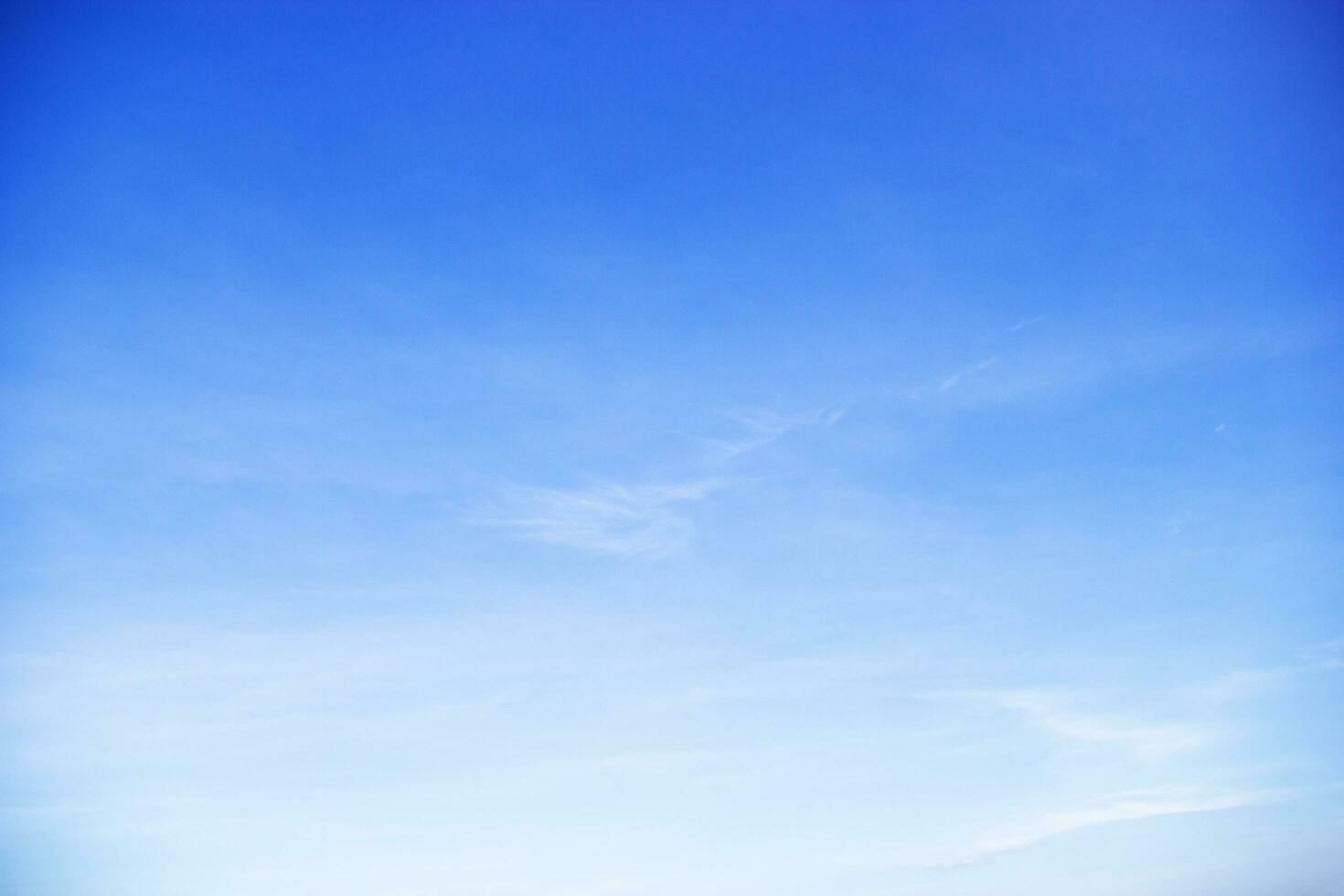 Blue sky background and white clouds soft focus, and copy space horizontal shape. photo