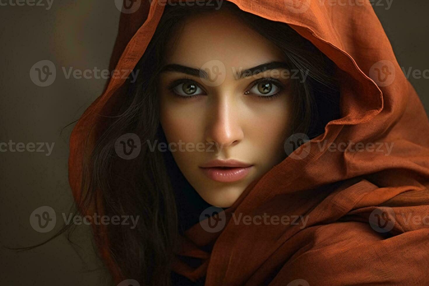 AI generated Beautiful women wearing hijab generative AI photo