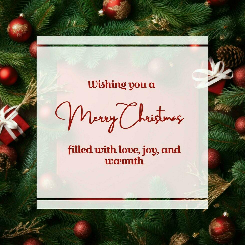 Christmas Greeting Instagram Post template