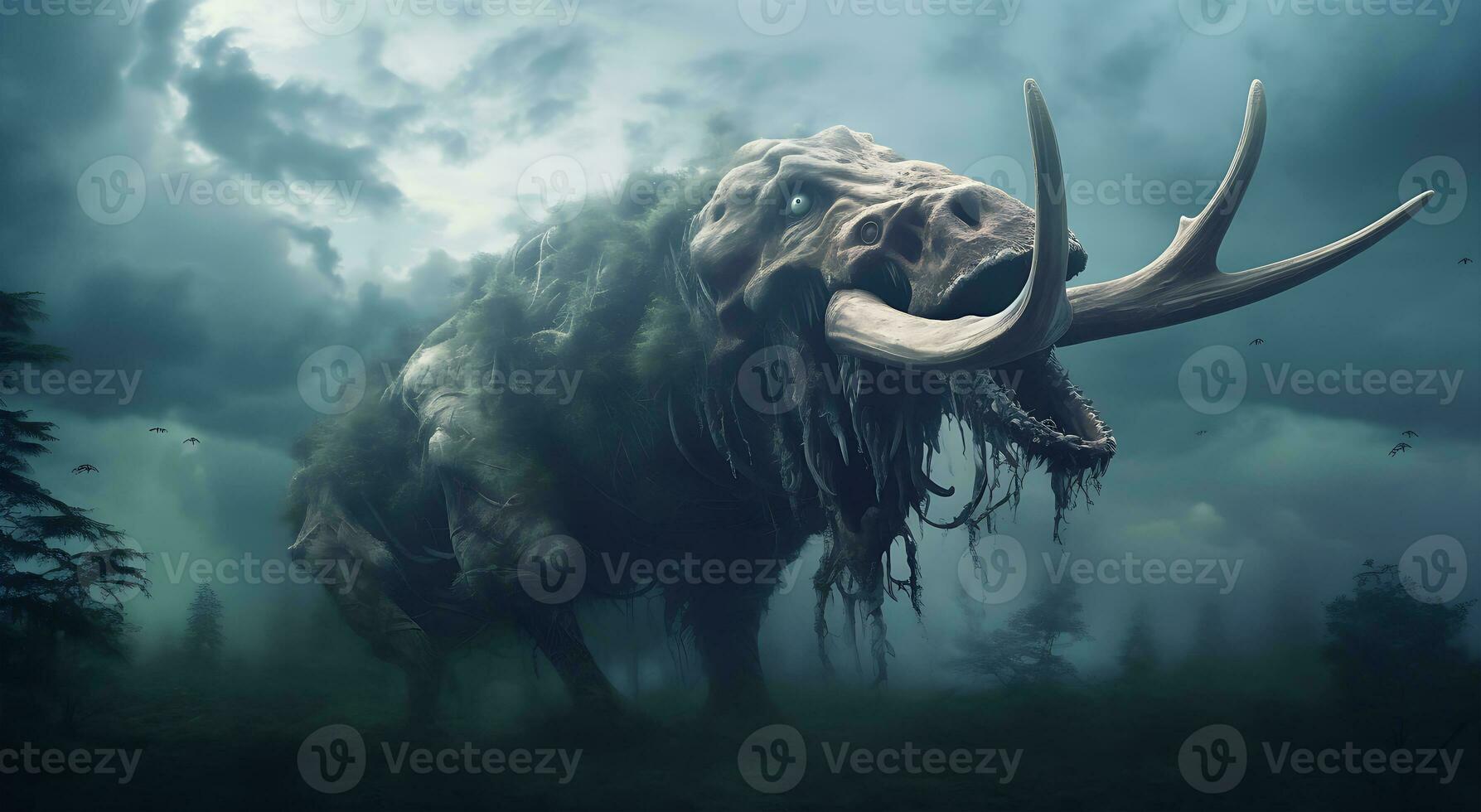 AI generated View of A beautiful animal monstrous creature photo